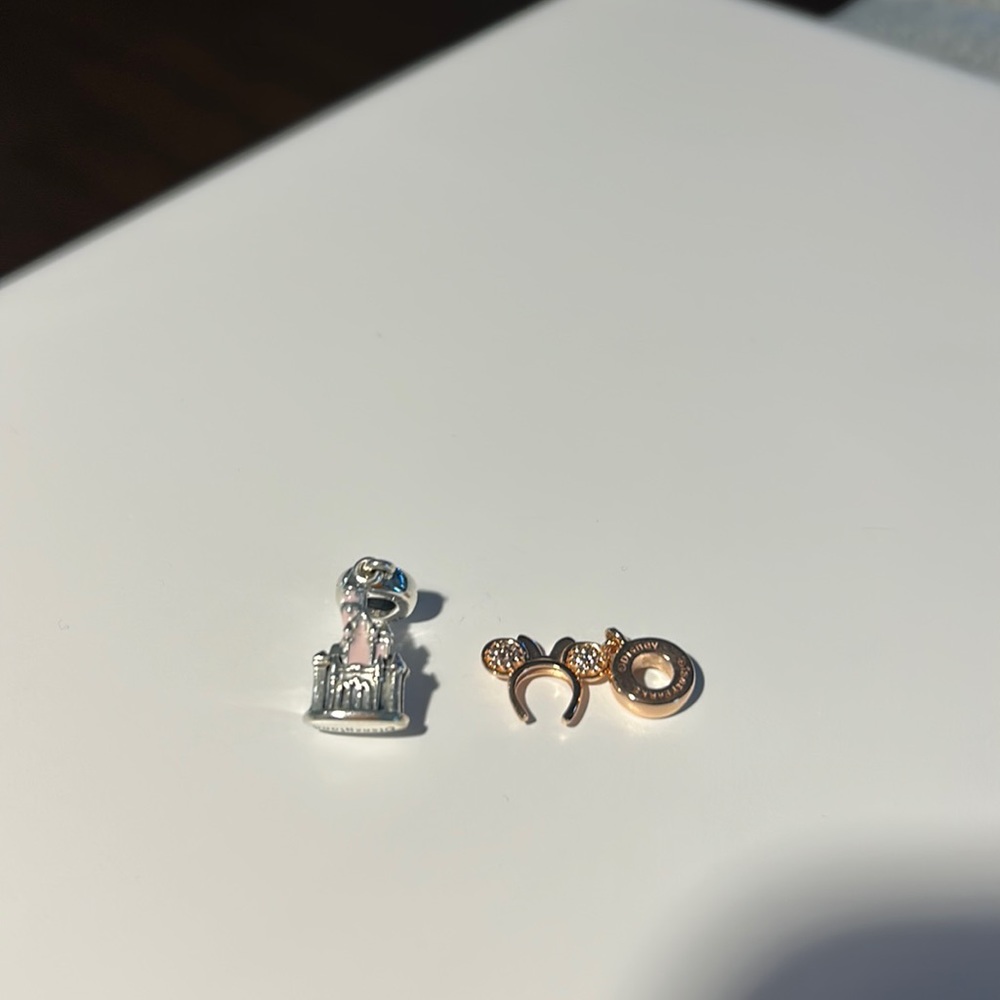 Disney Charms - castle and Minnie ears